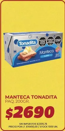 Tonadita - Manteca