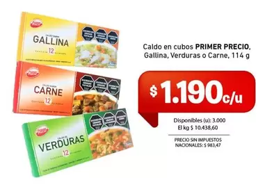 Primer Precio - Caldo en cubos