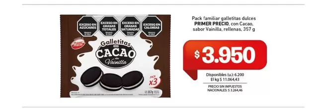 Primer - Galletitas Cacao con Vainilla