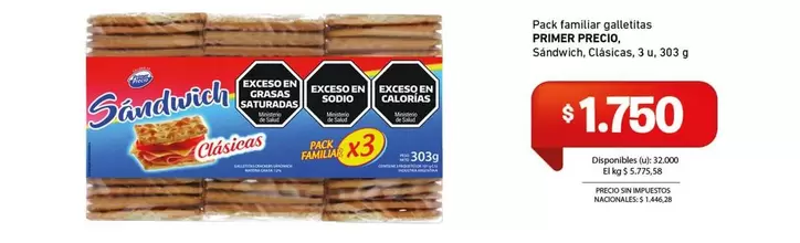 Primer - Sandwich Clásicas