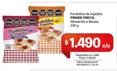 Primer - Pastelitos de hojaldre