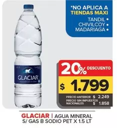 Glaciar - Agua Mineral Sin Gas