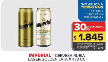 Imperial - Cerveza Rubia Lager