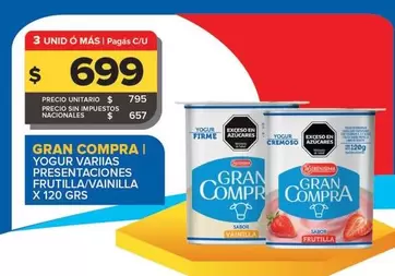 La Serenísima - Yogur Gran Compra