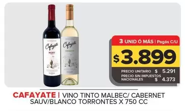 Cafayate - Vino Tinto Malbec
