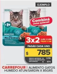 Carrefour - Alimento Gatos Húmedo Atún/Sardin