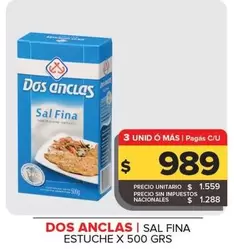 Dos Anclas - Sal Fina Estuche