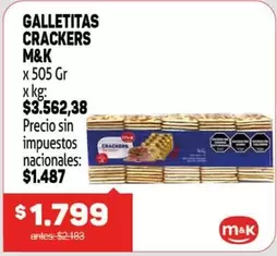 M&K - GALLETITAS CRACKERS