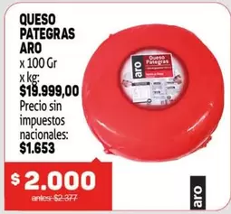 Aro - QUESO PATEGRAS ARO