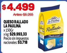 La paulina - QUESO RALLADO