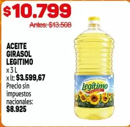 Legítimo - ACEITE GIRASOL