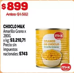 M&K - CHO CLO AMARILLO GRANO