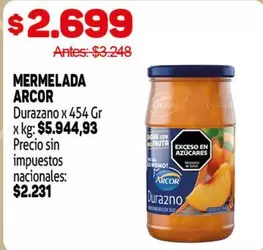 Arcor - Mermelada Durazno