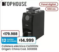 Origen - Cafetera eléctrica CA3002N