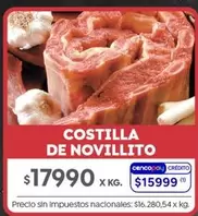 X$ - COSTILLA DE NOVILLITO