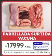 X$ - Parrillada Surtida Vacuna