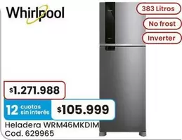 Whirlpool - Heladera WRM46MKDIM Cod. 629965