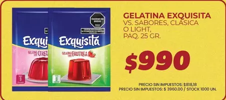 Exquisita - GELATINA