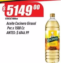 Cocinero - Aceite Girasol