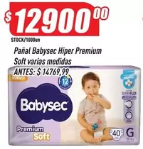 Babysec - Pañal Hiper Premium Soft