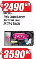 Ladysoft - Toalla Normal Nocturnas