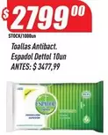 Dettol Espadol - Toallas Antibact.