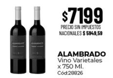 X$ - Vino Varietales Cód:28826