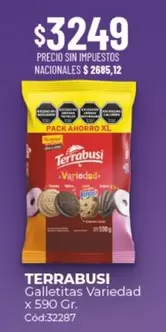 Terrabusi - Galletitas Variedad x 590 Gr. Cód:32287