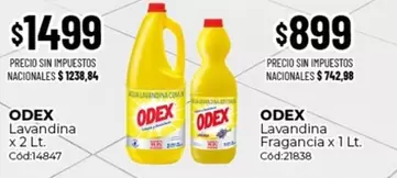 odex - Lavandina x 2 Lt. Cód:14847