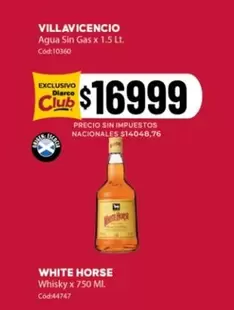 Villavicencio - Agua Sin Gas x 1.5 Lt. C
uevo:10360