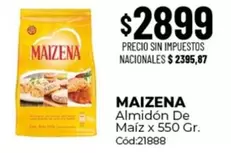 Maizena - Almidón De Maíz x 550 Gr. Cód:21888
