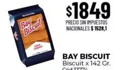 X$ - BAY BISCUIT Biscuit x 142 Gr. Cód:77774