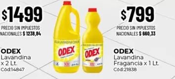 odex - Lavandina x 2 Lt. Cód:14847