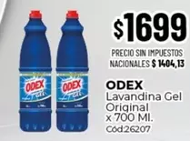 odex - Lavandina Gel Original x 700 Ml. Cód:26207