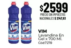 Vim - Lavandina En Gel x 700 Ml. Cód:7278