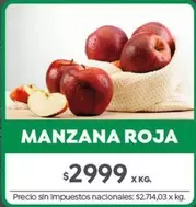 X$ - MANZANA ROJA
