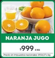X$ - Naranja Jugo