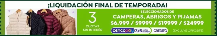 CAMPERAS, ABRIGOS Y PIJAMAS
