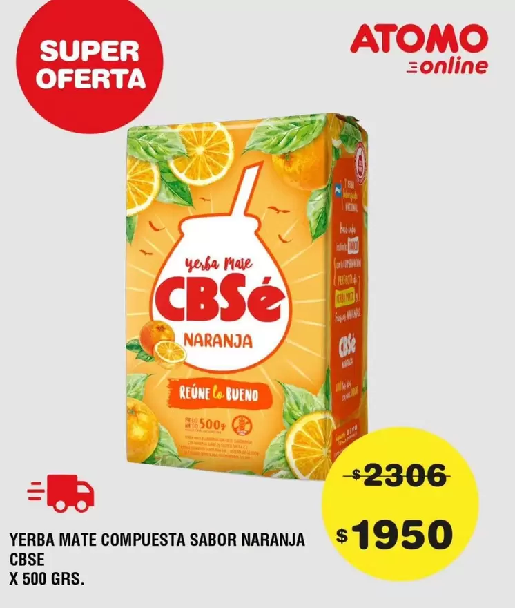 CBSE - YERBA MATE COMPUESTA SABOR NARANJA