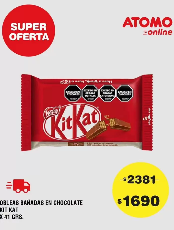 Atomo - Obleas Bañadas en Chocolate