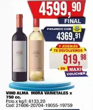 Alma Mora - VINO ALMA MORA VARIETALES