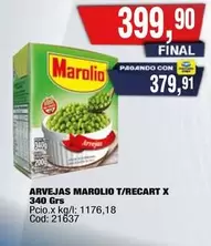 Marolio - ARVEJAS T/RECART X 340 Grs