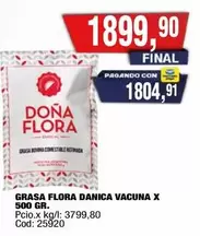 Dánica - GRASA FLORA DANICA VACUNA X 500 GR.