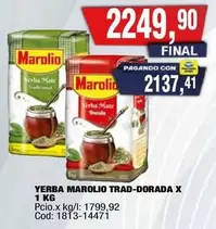 Marolio - YERBA MAROLIO TRAD-DORADA X 1 KG