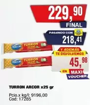 Arcor - TURRON ARCOR x25 gr