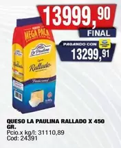 La paulina - QUESO RALLADO