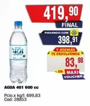 AGUA 401 600 cc