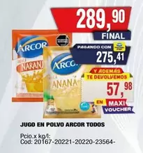 Arcor - JUGO EN POLVO ARCOR TODOS