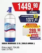 Manaos - SODA MANAOS 2 lt