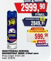 Trap - INSECTICIDAS AEROSOL MOSQUITTRAP MMM 370ml aero